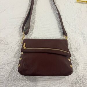 Hammitt VIP Medium Women's Deep Burgundy Leather Crossbody Gold Hardware NWT